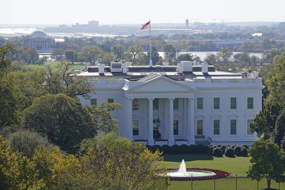 A view of the White House in Washington, Tuesday, Nov. 3, 2020, on election day. (AP Photo/Susan Walsh)