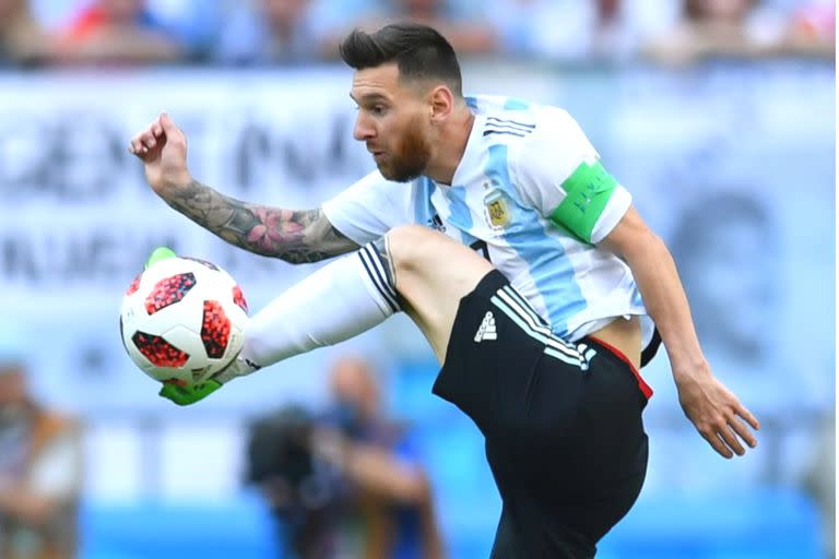 Messi jugó su último encuentro en la selección contra Francia, en el Mundial de Rusia