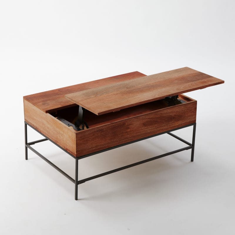 Industrial Storage Pop-Up Coffee Table (36"x26")