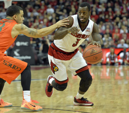 Chris Jones (3) dribbles against Miami on Saturday. (USAT)