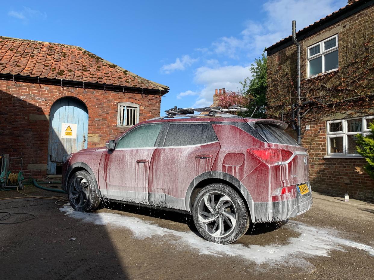 Korando cleaning shot