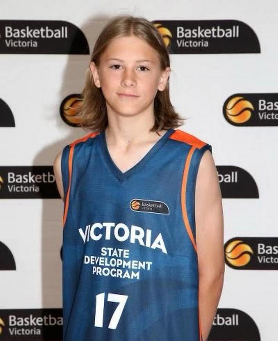 A young Johnny Furphy in the Victoria State Development Program. Ash Arnott/Basketball Victoria