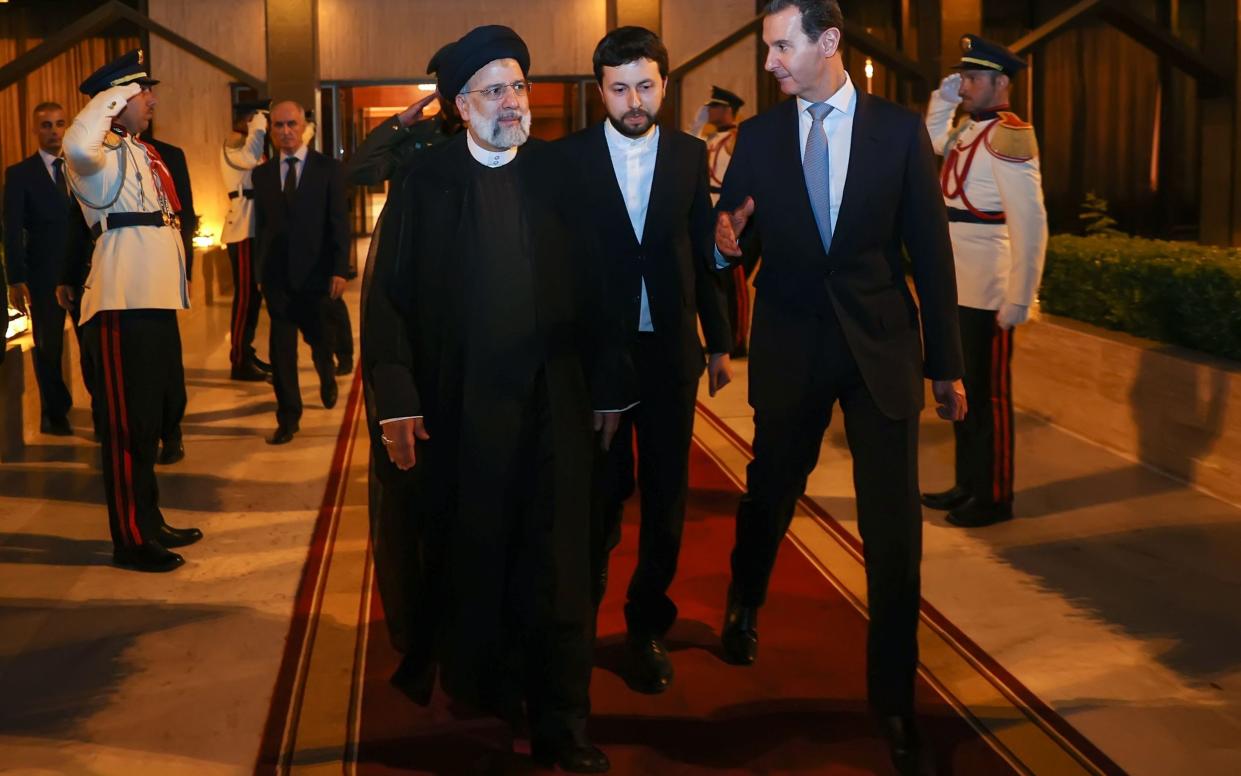 Ebrahim Raisi, the Iranian president, with Syrian leader Bashar Al-Assad - Iranian Presidency / Avalon