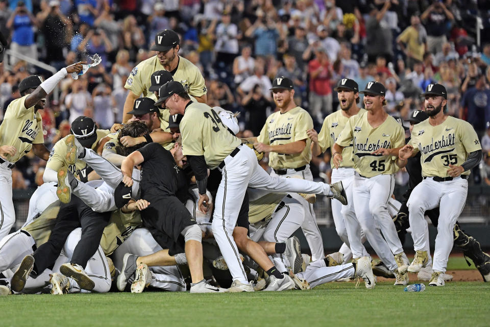 Best sport: baseball (national champion). Trajectory: up. The Commodores have had appreciable improvements the past two years — from 64th in 2017 to 55th last year and 45th this year. In addition to winning the College World Series this week, Vandy scored big points in bowling, men’s golf and women’s tennis.