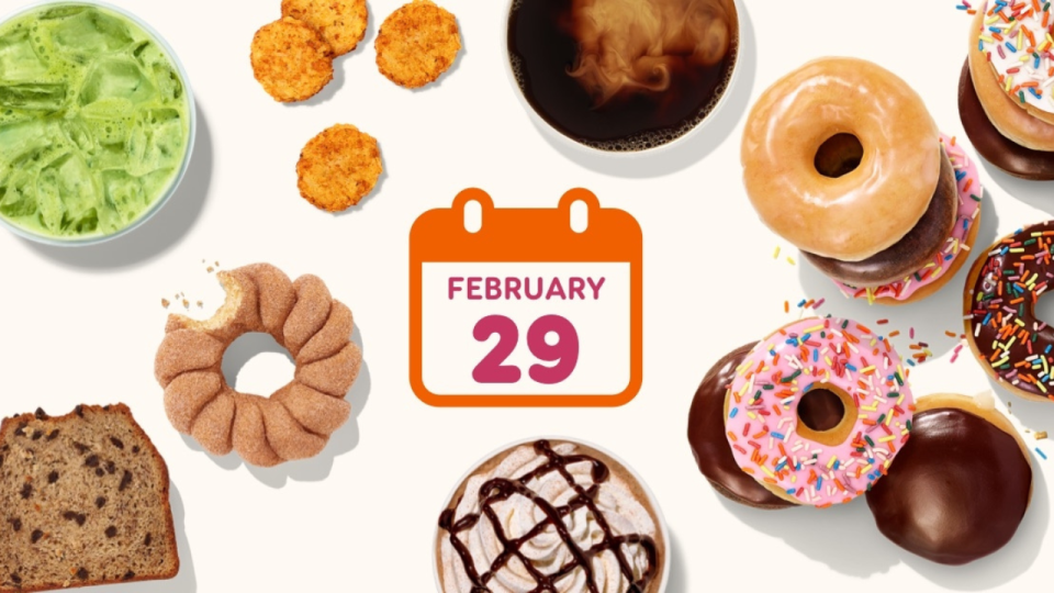 <em>Dunkin’ Rewards members can celebrate Leap Day with a $2 Medium Cinnamon Vanilla Coffee. (Courtesy Photo/Dunkin’) </em>