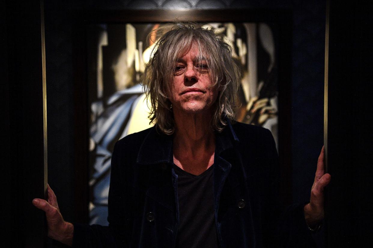 Irish composer, singer and actor Bob Geldof poses during a photo session in Paris on March 11, 2020. (Photo by Christophe ARCHAMBAULT / AFP) (Photo by CHRISTOPHE ARCHAMBAULT/AFP via Getty Images)