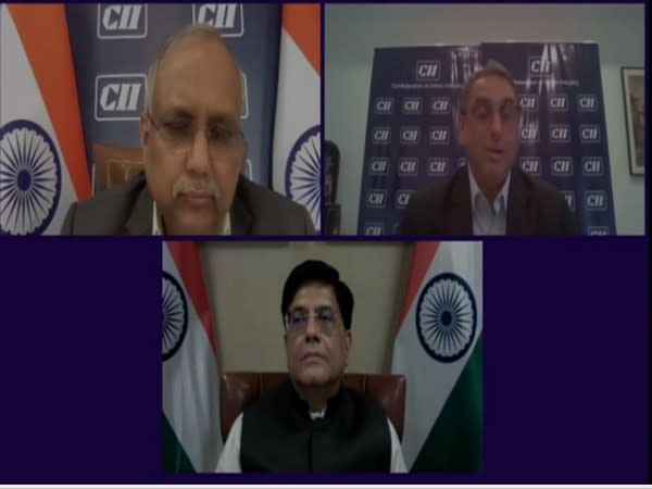 Union Minister Piyush Goyal addressing Plenary Session of CII- Horasis India Meeting 2021 (photo/ANI)