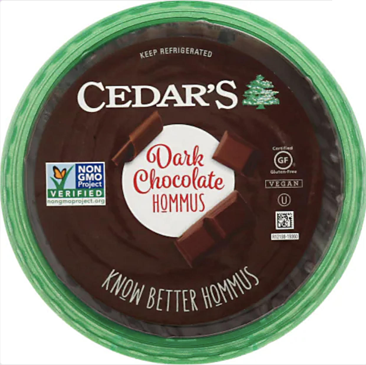 Cedar's Dark Chocolate Hommus is dense but spreadable, almost like a thick peanut butter. (Cedar's)