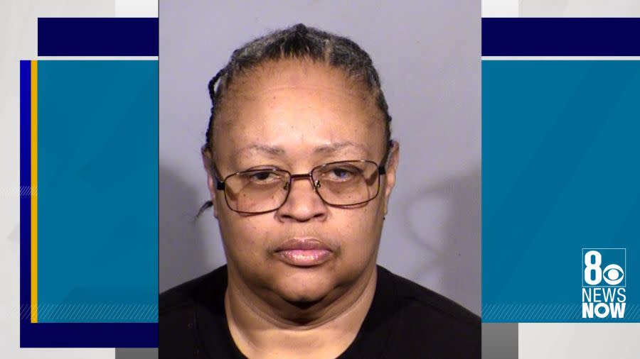 <em>Veronica Nezey, 54, was identified by police as a suspect in the case after she turned herself in to authorities at the Clark County Detention Center on Feb. 5, Las Vegas Metropolitan police said. (LVMPD)</em>