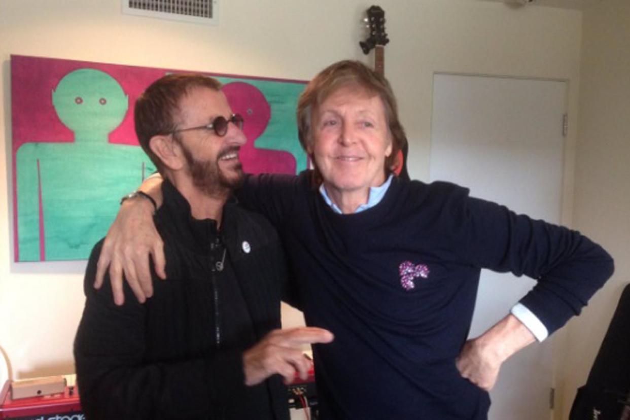 Reunion: Ringo Starr and Paul McCartney are back in the recording studio: Ringo Starr/Instagram