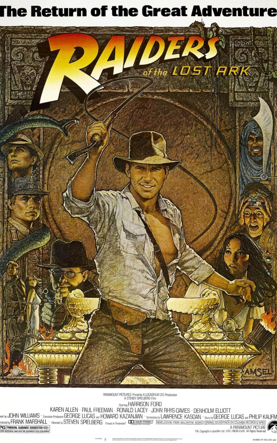  A 1981 poster for Raiders of the Lost Ark - Alamy