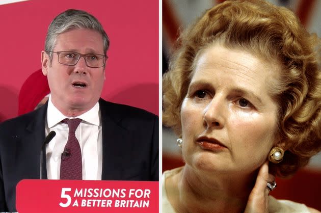 Keir Starmer and Margaret Thatcher