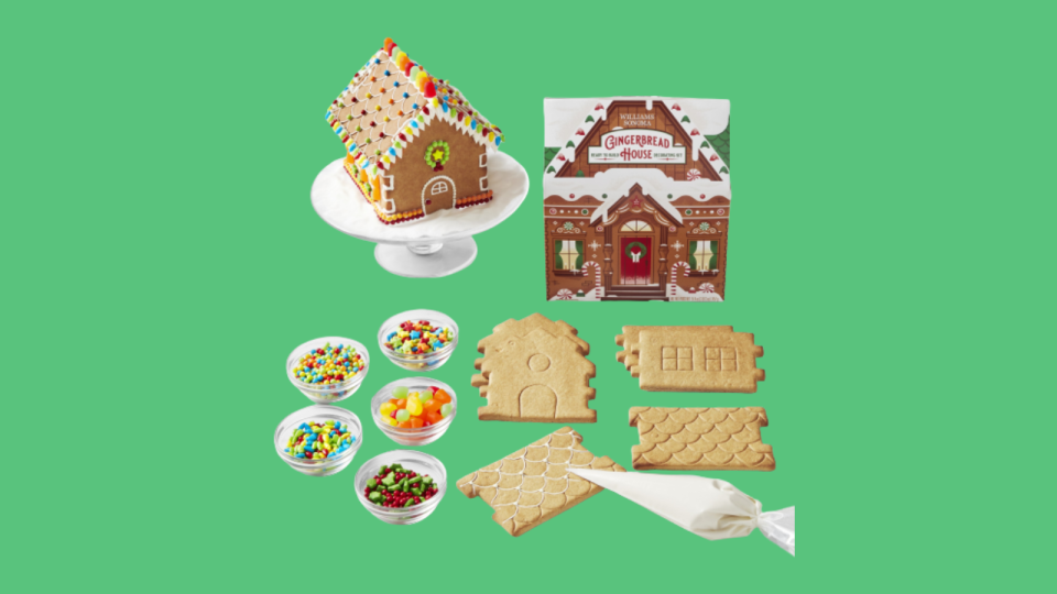 Get the family together to assemble (then eat) gingerbread house creations.