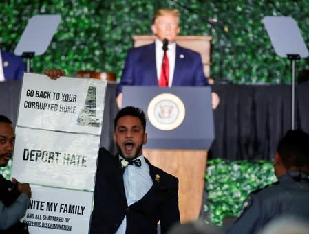 U.S. President Trump attends event celebrating 400th anniversary of Virginia state legislature's first meeting in Williamsburg, Virginia