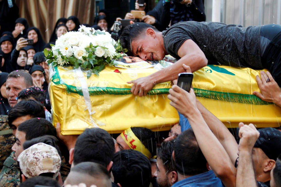 Funeral in Beirut’s southern suburbs in Lebanon