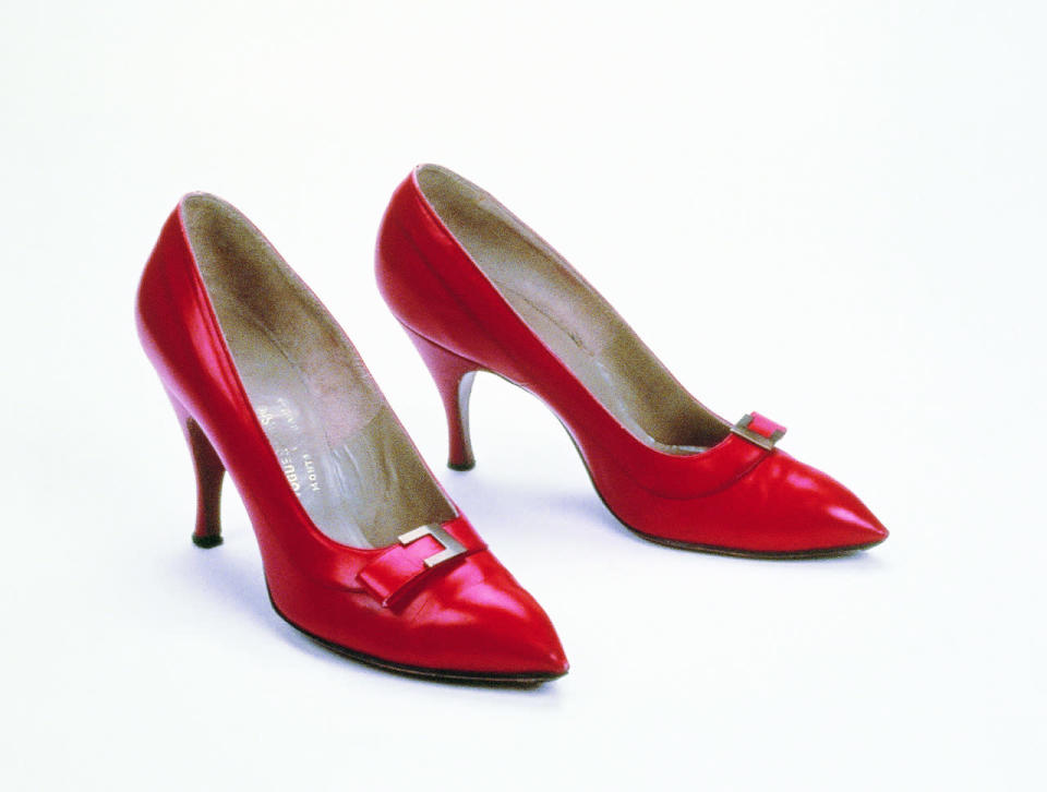 Marilyn Monroe’s red Ferragamo heels at the Bata Shoe Museum