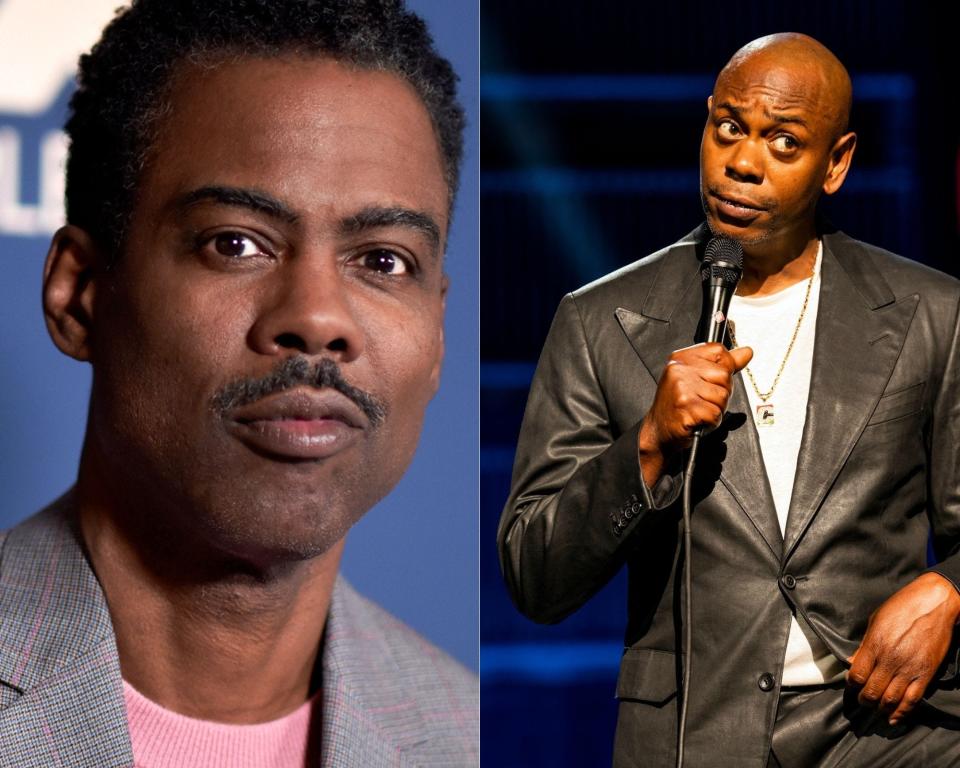 Comedians Chris Rock, left, and Dave Chappelle are heading out on the road together for another joint headlining tour.