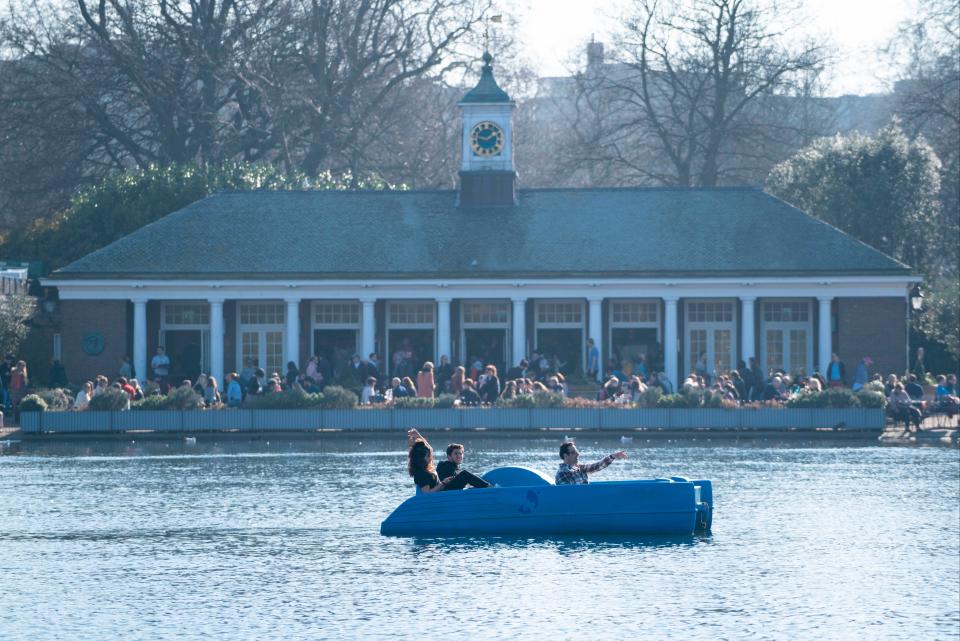 <p>Peda-oh-no: boating will be be unavailable through this winter and next summer</p> (AFP via Getty Images)