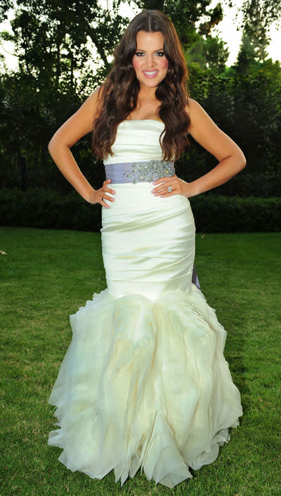 wedding dress khloe kardashian