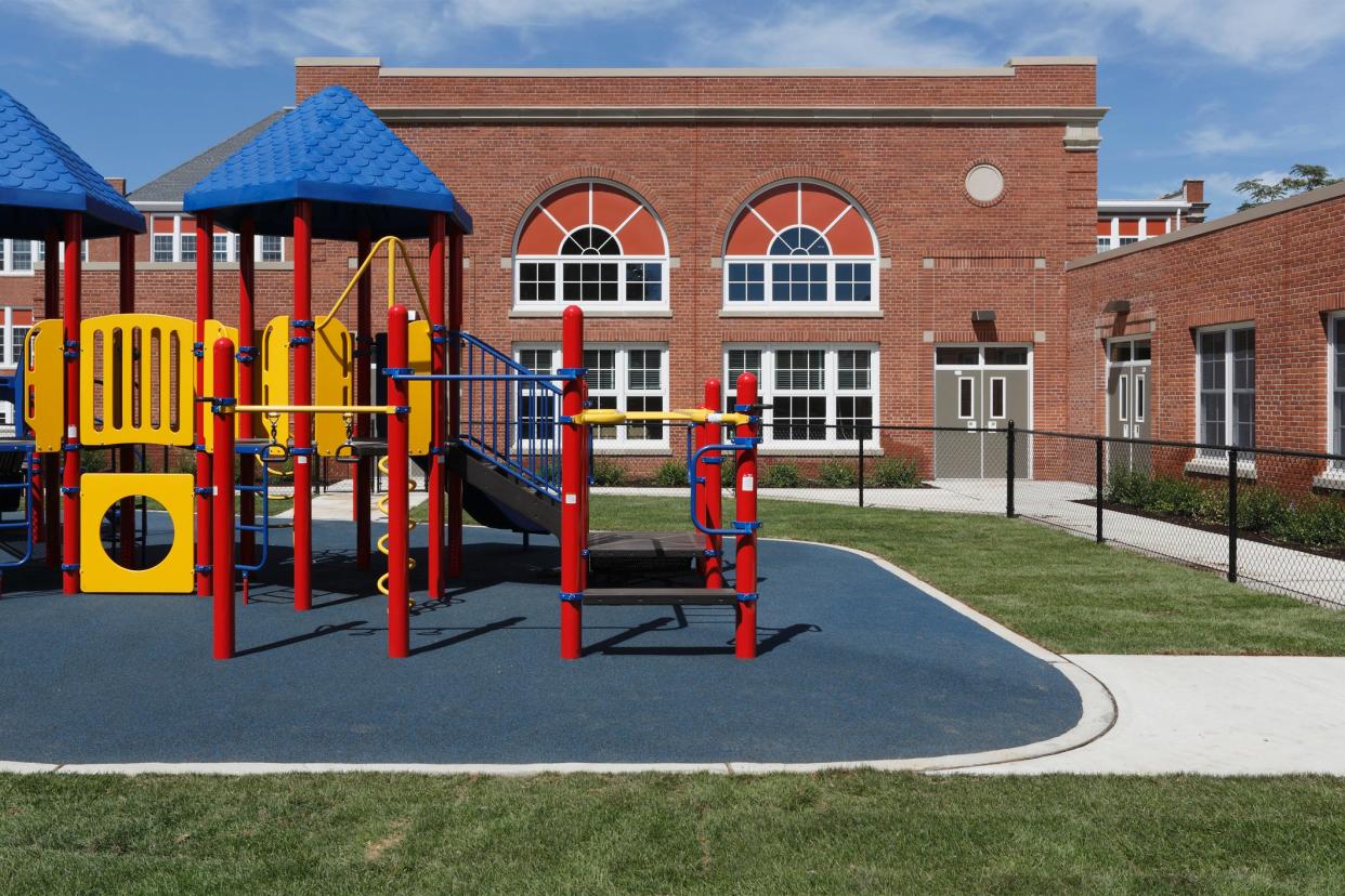 school and playground
