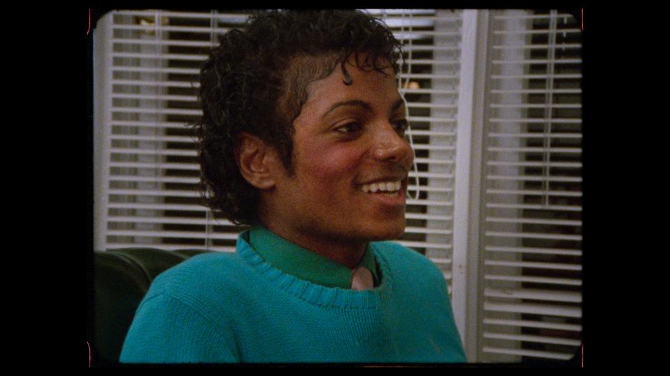 The "Thriller 40" documentary includes many vintage interview clips of Michael Jackson.