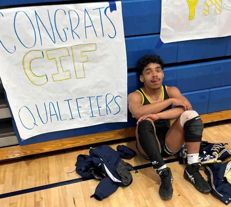 Channel Islands High's Timothy Burke took fifth place in the 145-pound division at the CIF-SS Central Division finals at Yucaipa High to qualify for the CIF-SS Masters.