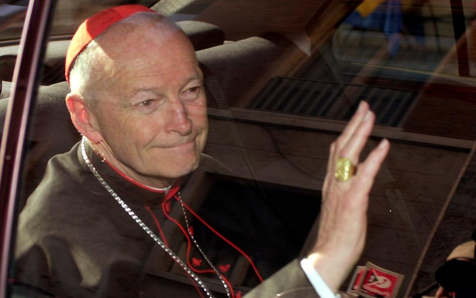 Theodore McCarrick, the former archbishop of Washington DC, is the first cardinal to be defrocked in modern times - AP