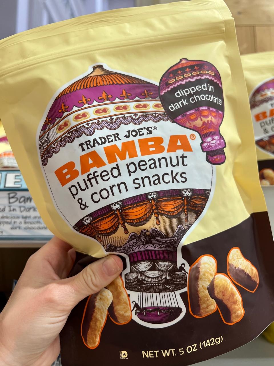 Bamba Puffed Peanut & Corn Snacks Dipped in Dark Chocolate