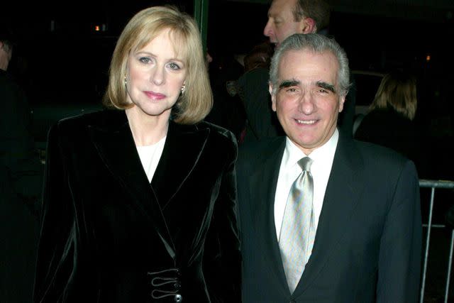 <p>Jim Spellman/WireImage</p> Martin Scorsese and wife Helen Morris in 2002