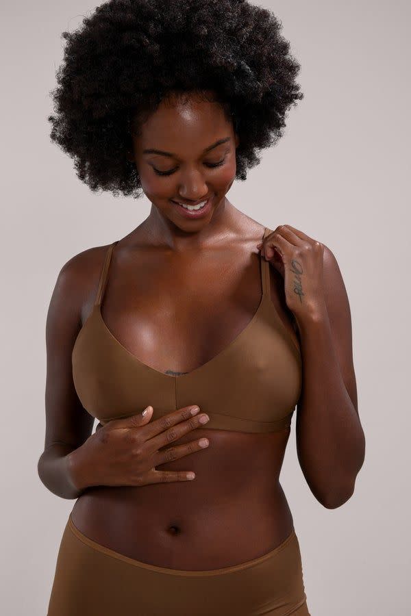 <p><a href="https://www.nubianskin.com/products/naked-fuller-bust-bra?variant=31300712235070" rel="nofollow noopener" target="_blank" data-ylk="slk:Shop Now;elm:context_link;itc:0;sec:content-canvas" class="link rapid-noclick-resp">Shop Now</a></p><p>3PM Bralette</p><p>$66.51</p><p>Nubian Skin</p><span class="copyright">Courtesy</span>