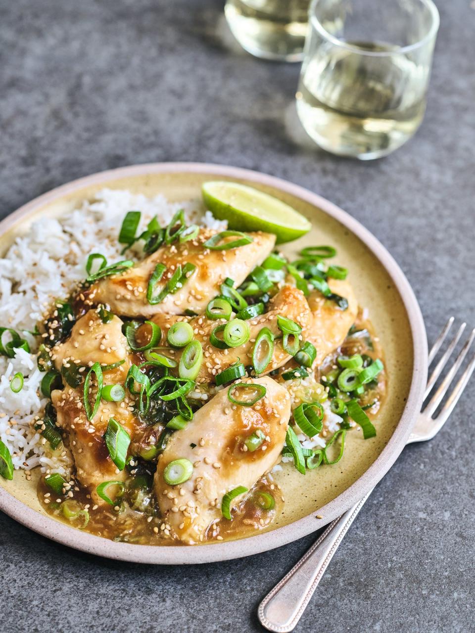 Saucy spring onion chicken is Wicks’ favourite recipe in the book (Harper Collins)