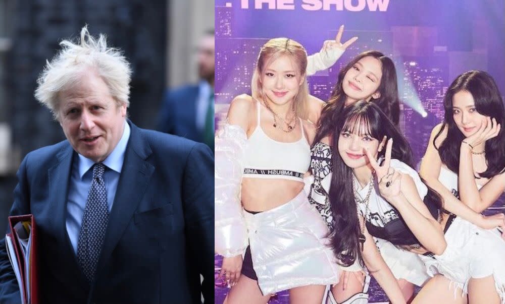 The Blackpink members received a personal letter from the British leader thanking them for their call-to-action on climate change. — Pictures via AFP and Instagram