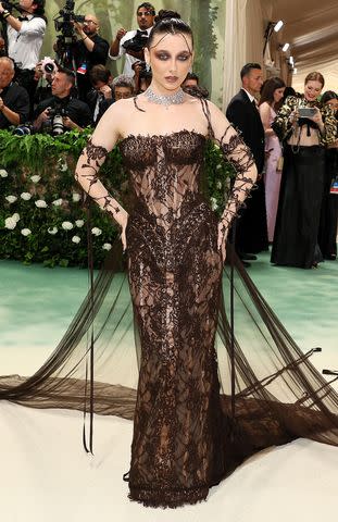 <p>Dia Dipasupil/Getty </p> Emma Chamberlain at the 2024 Met Gala