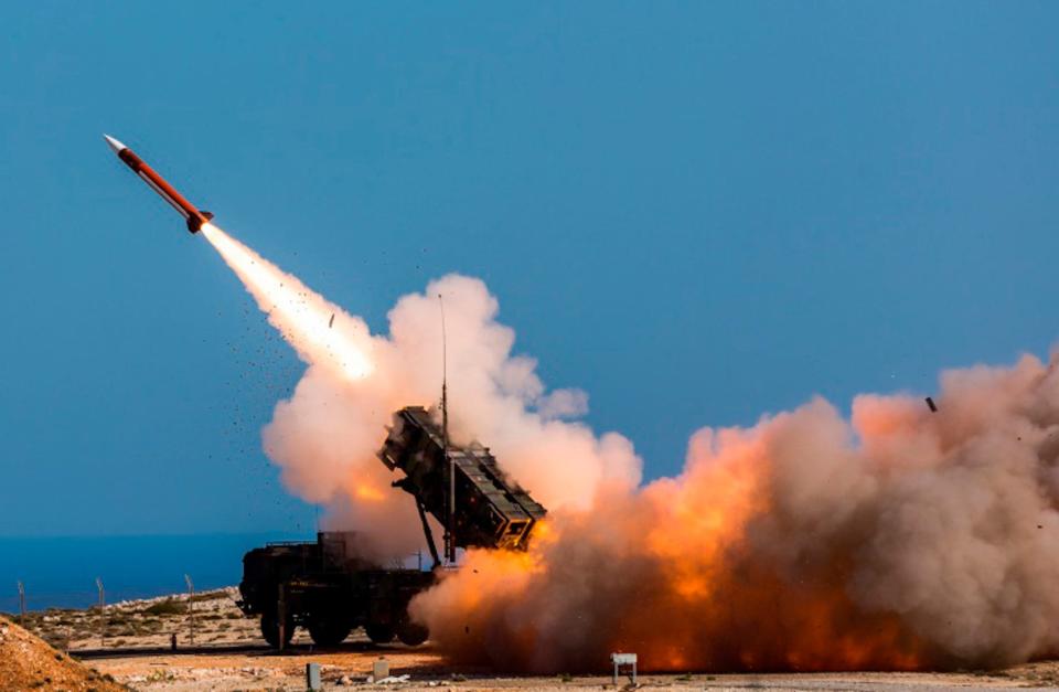 The Patriot system firing in Greece in November 2017 as part of a NATO exercise.