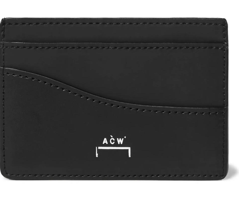 Logo-Print Leather Cardholder