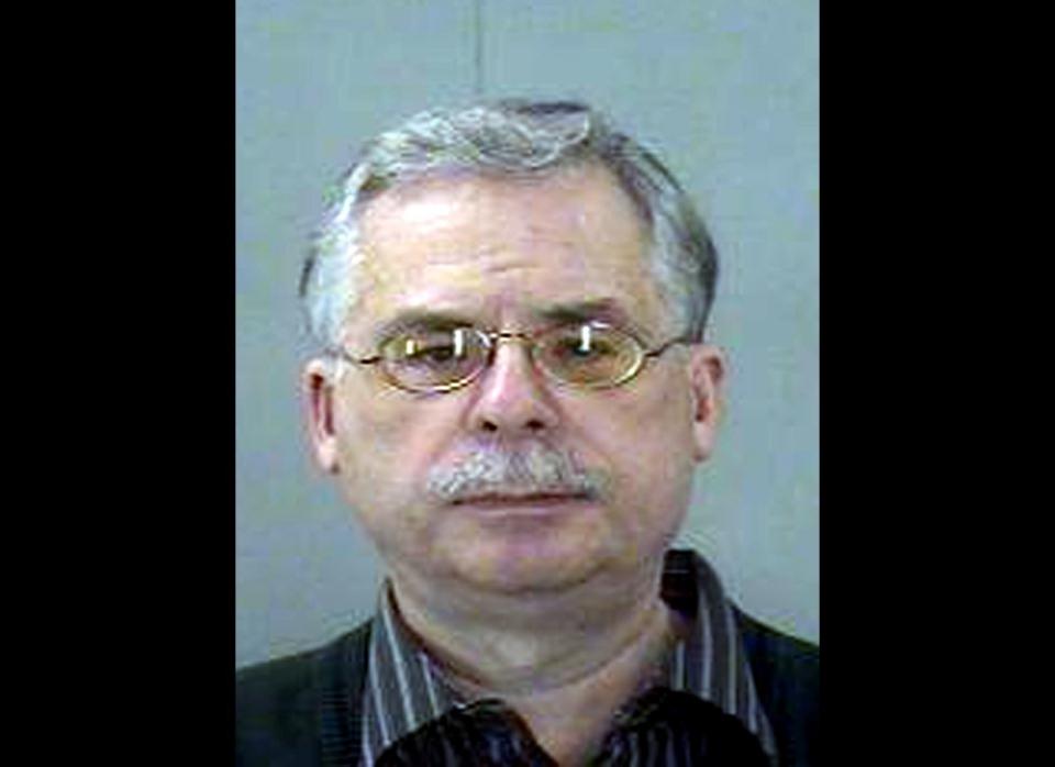 This Nov. 18, 2010 photo provided by the Dallas County Sheriff's Department shows John Fiala. Fiala, a former Roman Catholic priest charged with sexually abusing a teenage boy in 2008 in his rural Texas parish is now accused of plotting the alleged victim's murder, authorities said. Fiala was found guilty of the plot in May of 2012. (AP Photo/Dallas County Sheriff's Department)