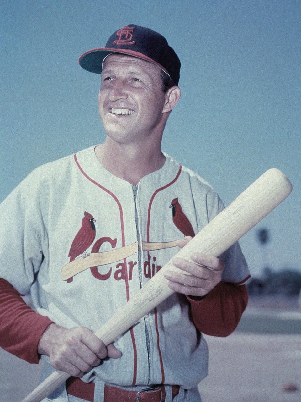 St. Louis Cardinals' Stan Musial during spring training in March 1958 in Florida.