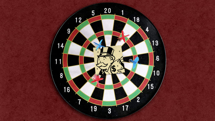 A dartboard.