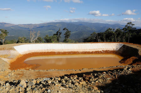 A view of nickel-ore mine Zambales Diversified Metals Corporation ordered closed by Environment secretary Regina Lopez in Sta Cruz Zambales in northern Philippines February 7, 2017. Picture taken February 7, 2017. REUTERS/Erik De Castro