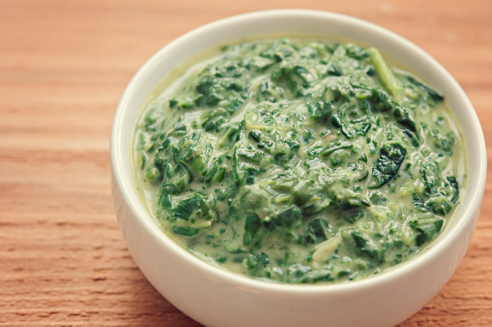 Skip: creamed spinach