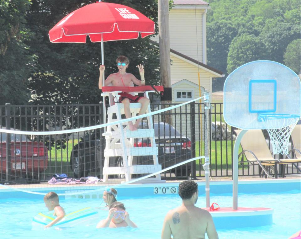 Crissey Memorial Pool in Millersburg reports no shortage of lifeguards, and patrons were happy to enjoy the pool with the 90-degree temperatures over opening weekend.