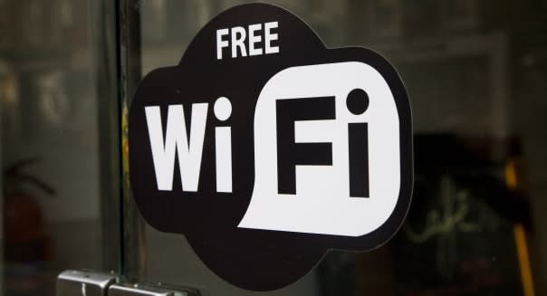 Free wifi sign