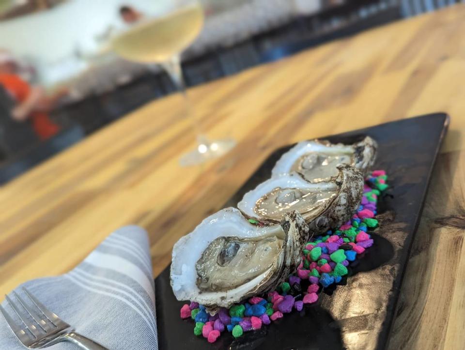 Oysters and bubbles at Locals Raw Bar.