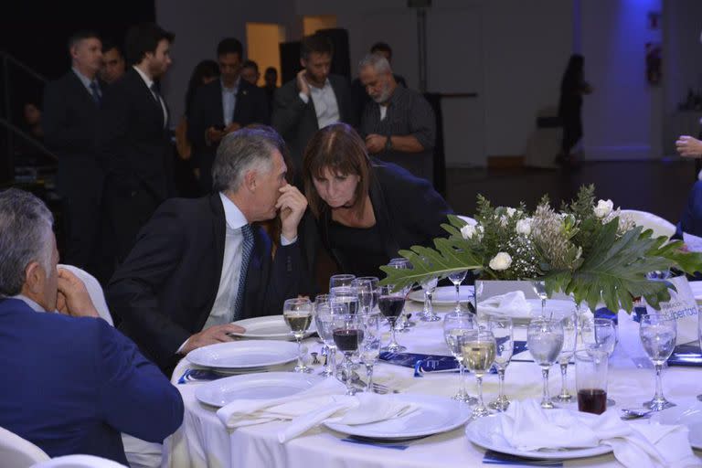 Mauricio Macri y Patricia Bullrich, en la cena de la Fundación Libertad