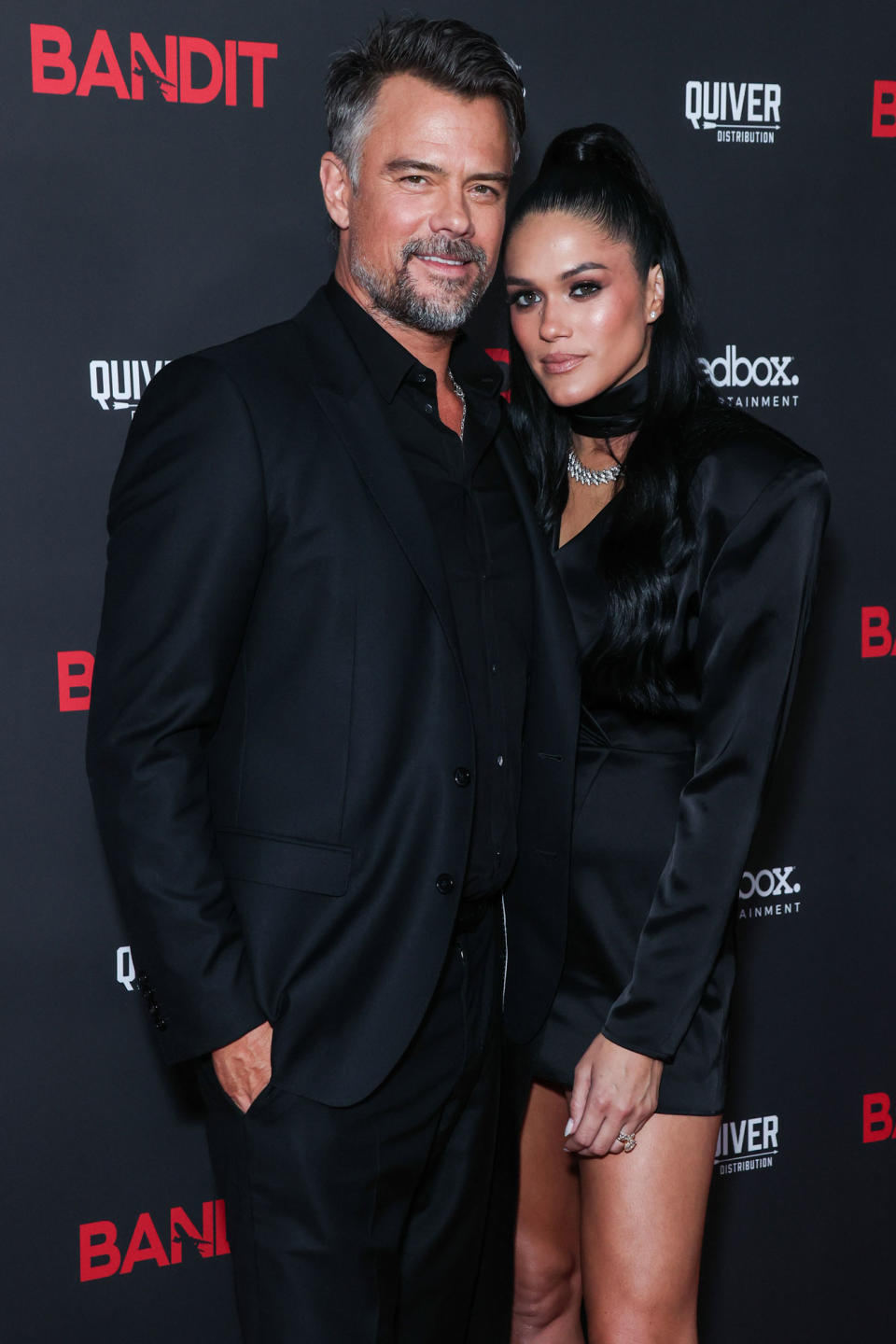 <p>Josh Duhamel and new wife Audra Mari walk the red carpet for his new movie <em>Bandit </em>in L.A. on Sept. 21. </p>