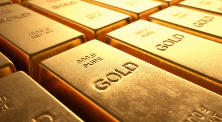 An image of multiple gold bars