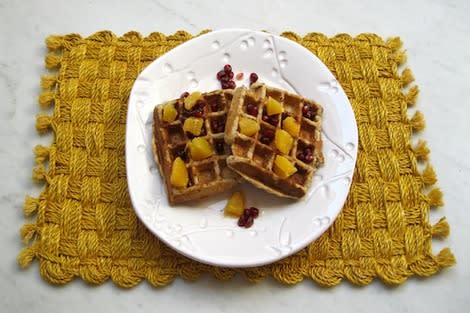 Healthy, whole grain waffles