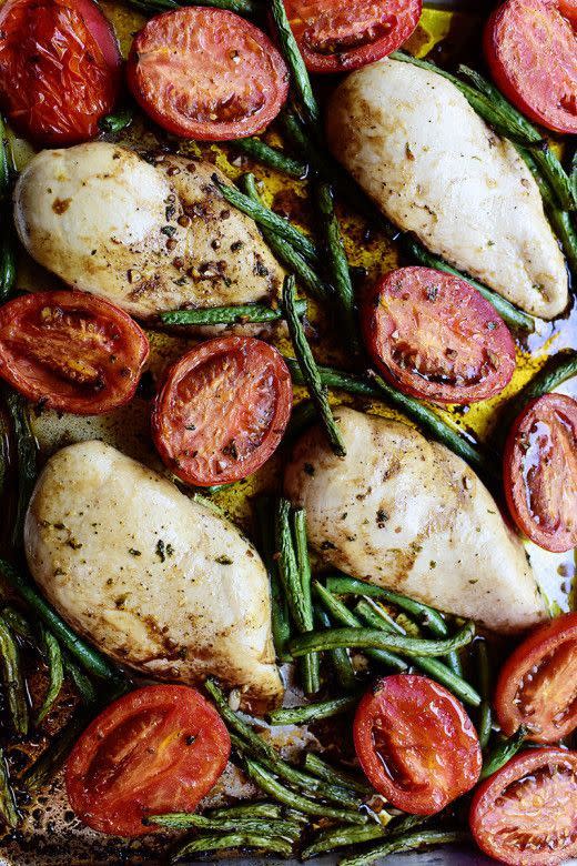 Italian Chicken Sheet Pan Supper