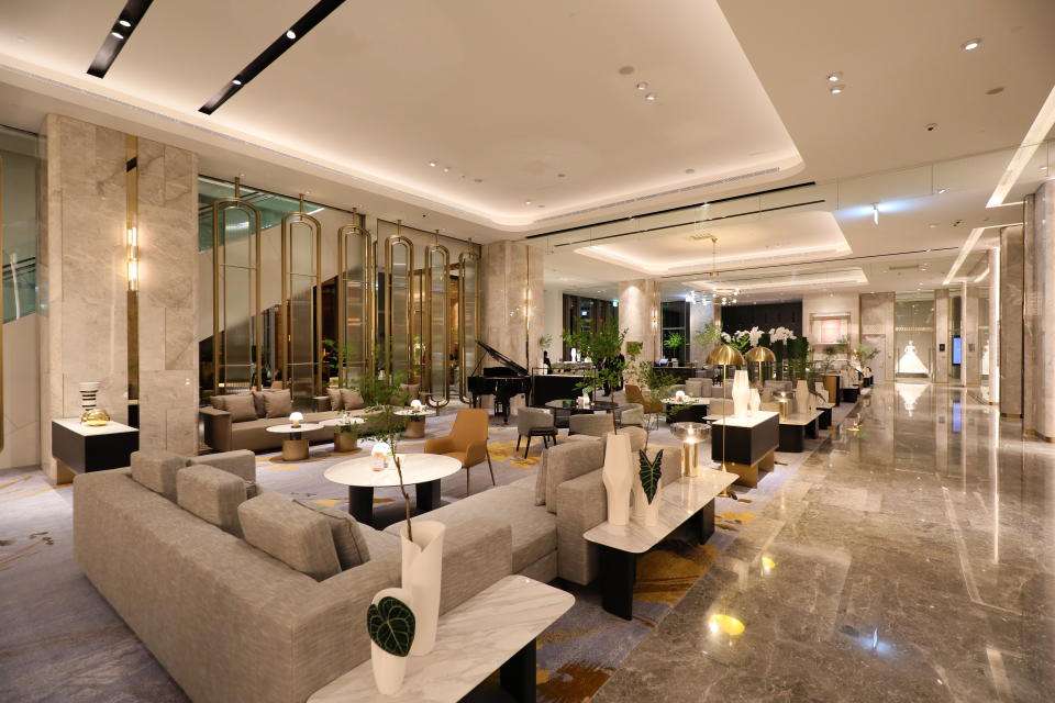大廳酒廊優雅明亮的風格，是台北漢來營造的全新形象。