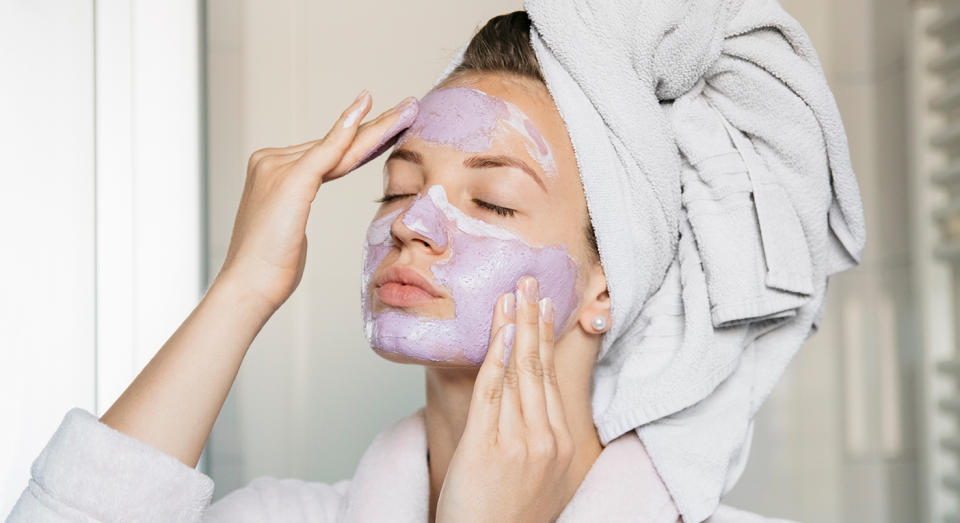 Enjoy a pamper with Caudalie's viral face mask, which works to tighten and unclog pores, as well as brighten the skin.  (Getty Images)